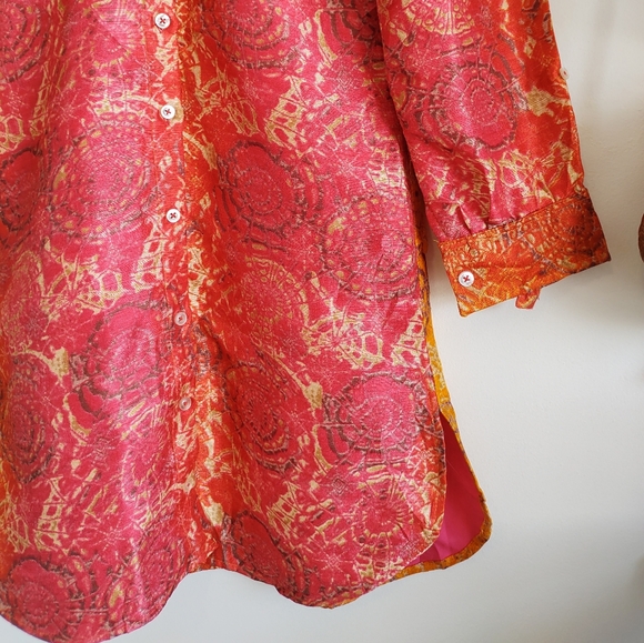 Vintage Handmade Tie Dye Mini Dress - Picture 9 of 16